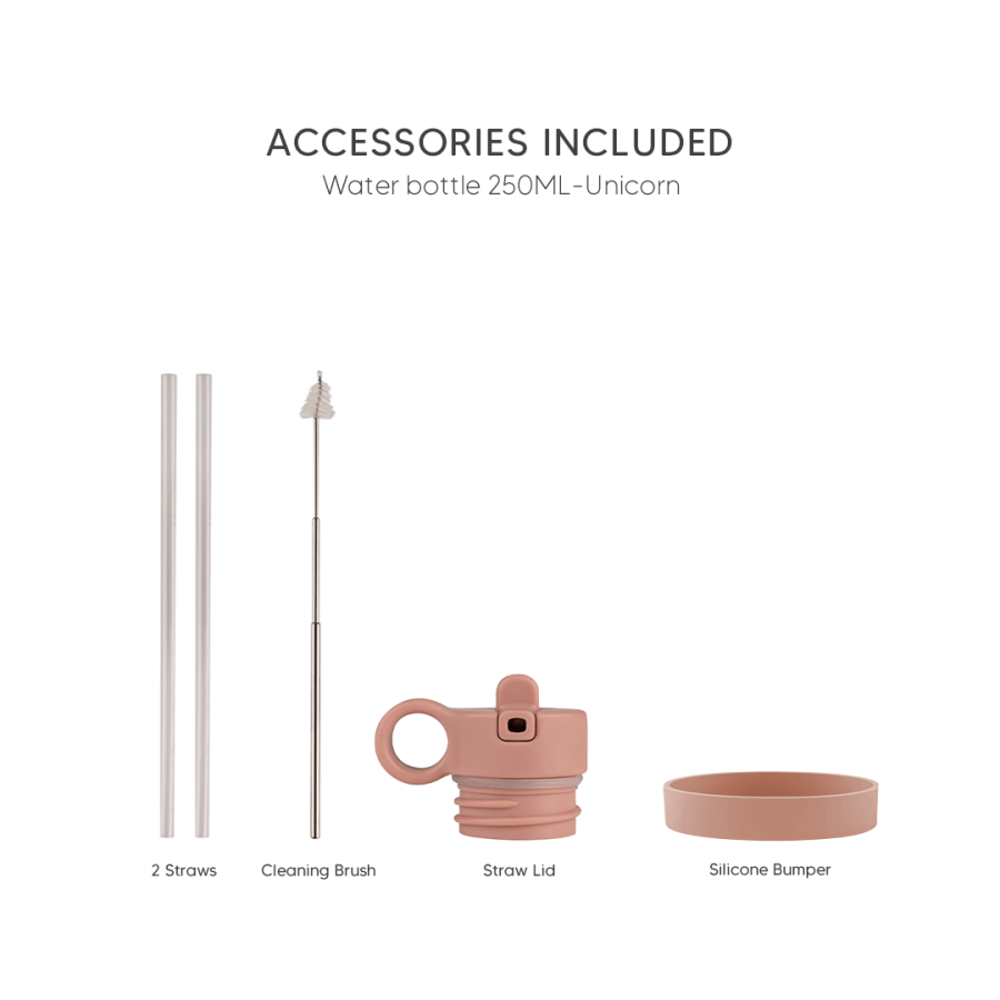 Butelka termiczna ze stali nierdzewnej 250ml - Unicorn / Citron