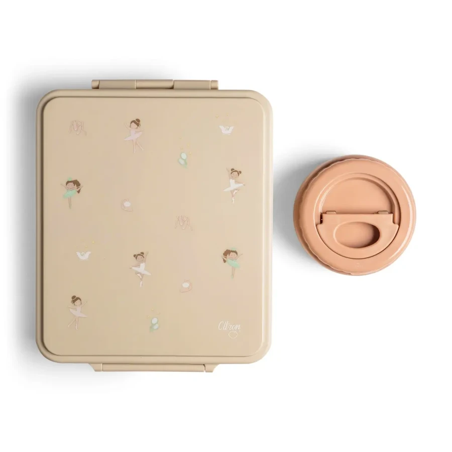 Grand lunch box z termosem - Ballerina / Citron