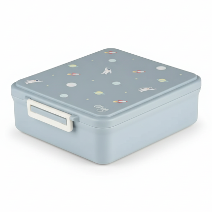 Grand lunch box z termosem - Spaceship / Citron