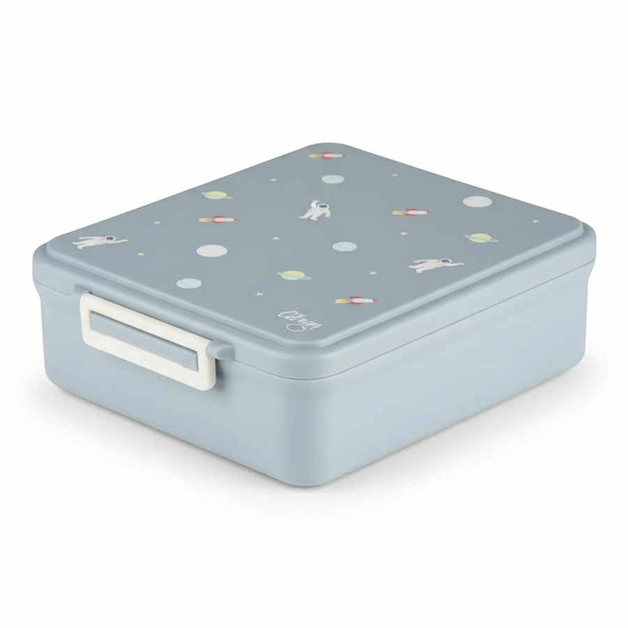 Grand lunch box z termosem - Spaceship / Citron