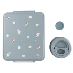 Grand lunch box z termosem - Spaceship / Citron