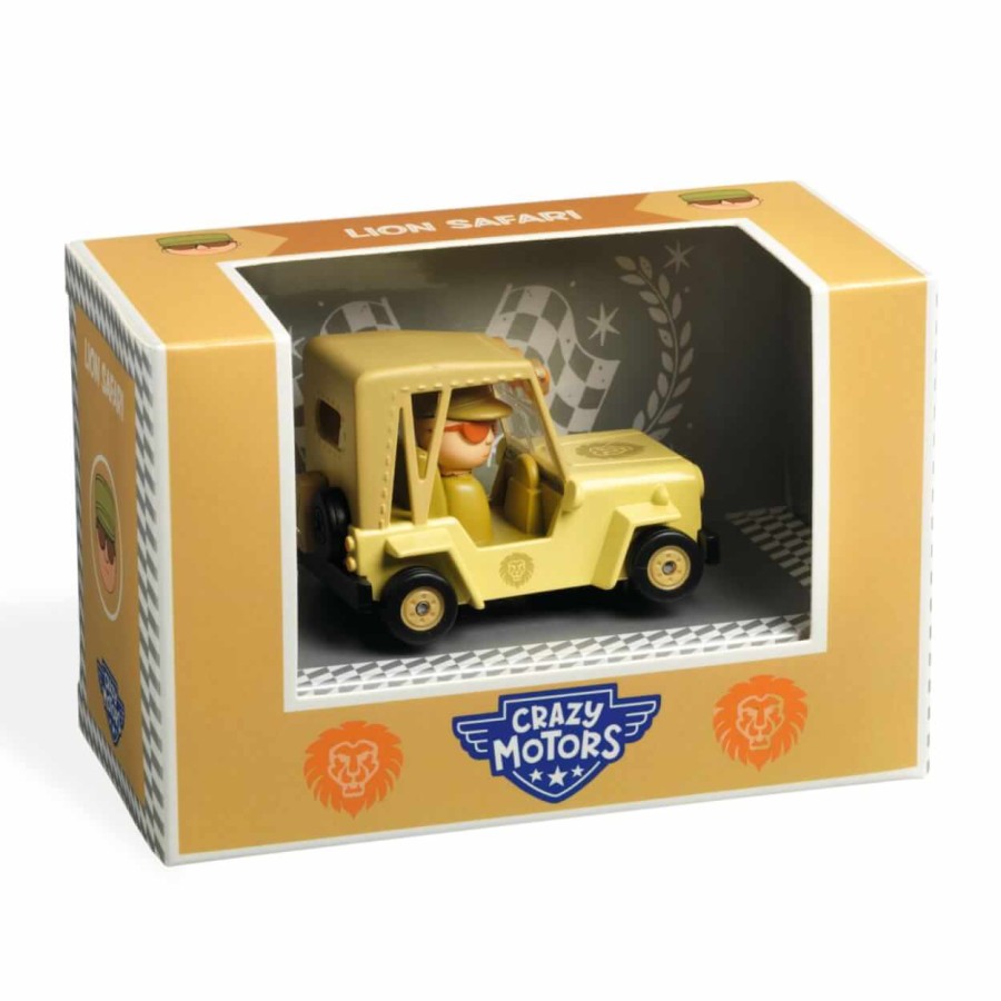 Autko CRAZY MOTORS - LION SAFARI / Djeco DJ05480