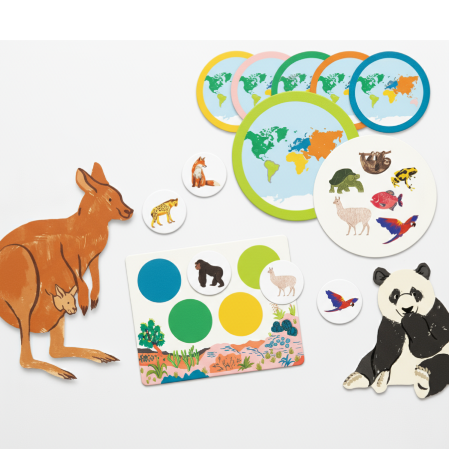 Gra edukacyjna lotto - ZWIERZĘTA ŚWIATA / Djeco DJ08198