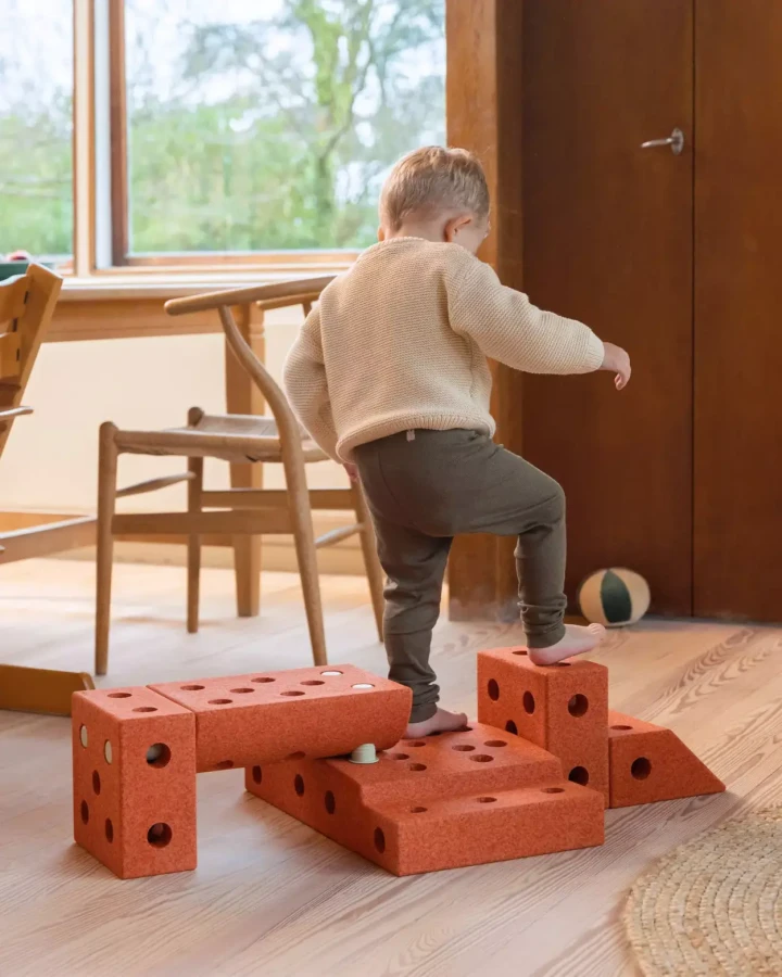 Explorer set - Kreatywne klocki rozwijające motorykę dużą, pomarańczowy 8w1 / MODU