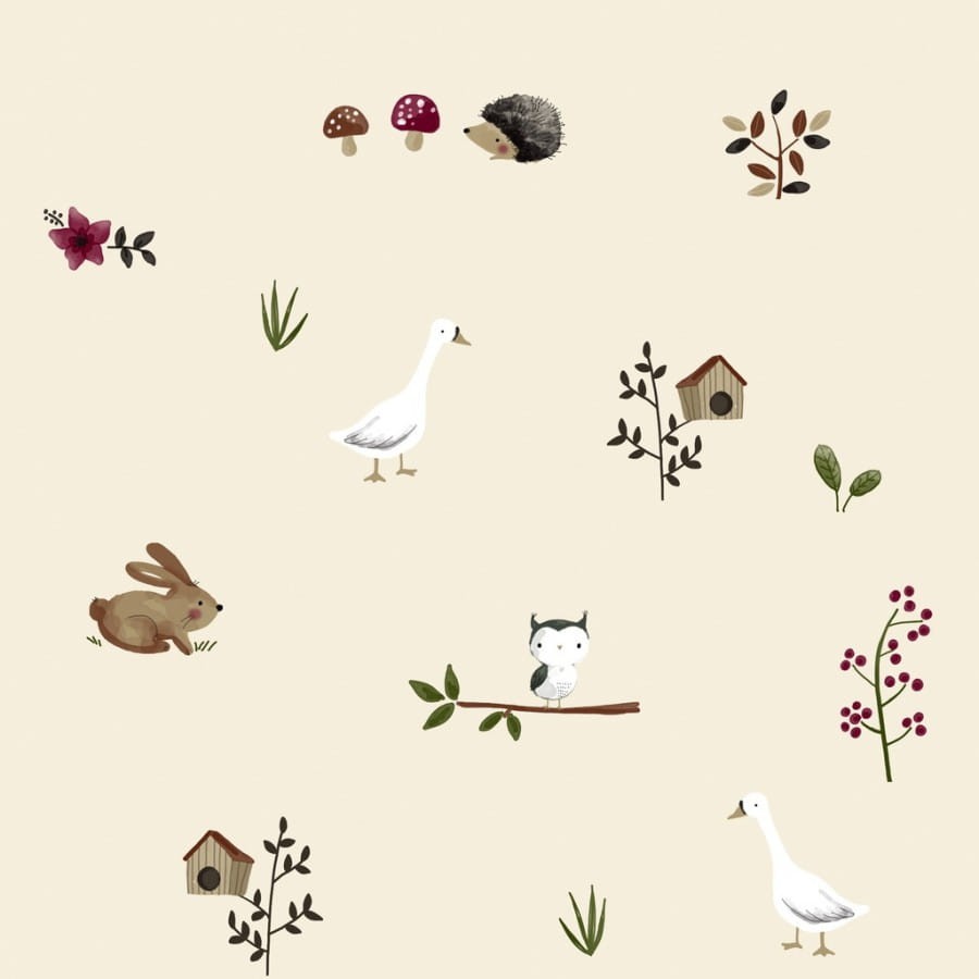 Kokon niemowlęcy BEST NEST - FARMLAND, KHAKI / La Millou