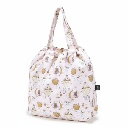 Shopper Bag z kieszonką - FLY ME TO THE MOON NUDE / La Millou