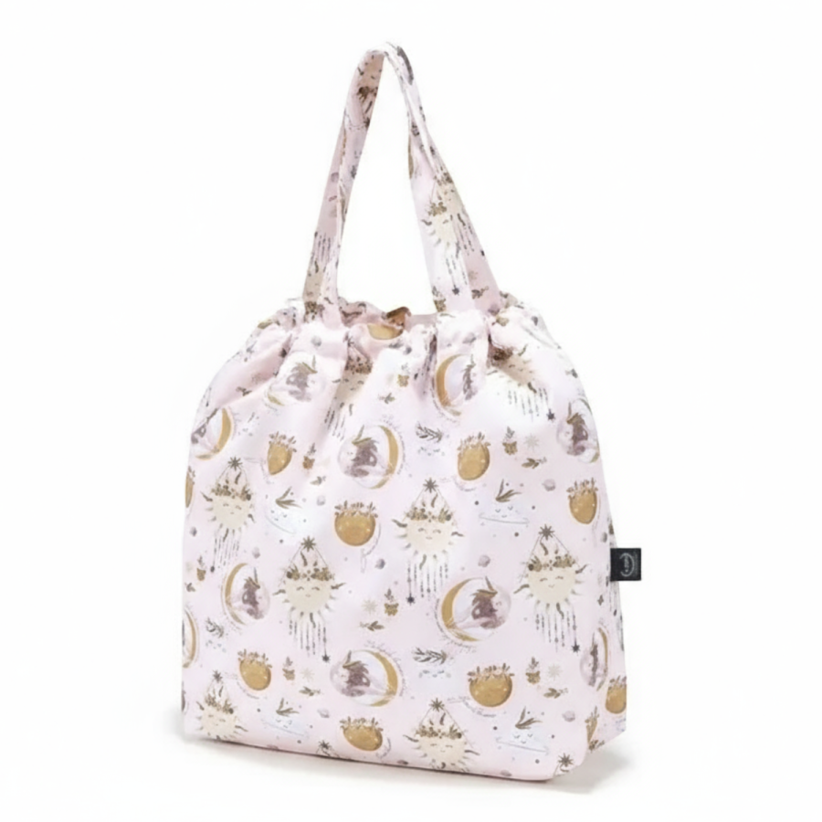 Shopper Bag z kieszonką - FLY ME TO THE MOON NUDE / La Millou