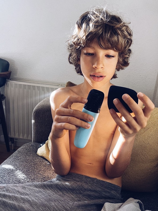 Aparat kamera dla dzieci odporny na wodę i wstrząsy - purple / LaLarma