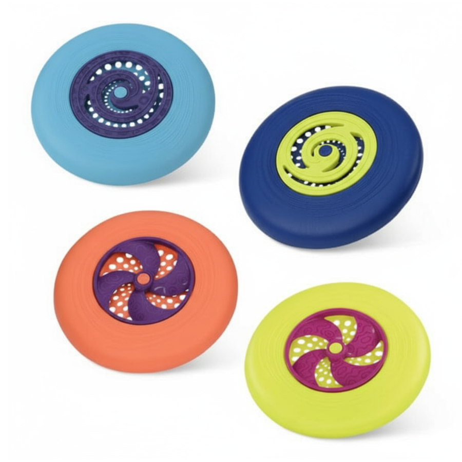 Disc-Oh! – zestaw 4 plastikowych dysków do rzucania / B.Toys