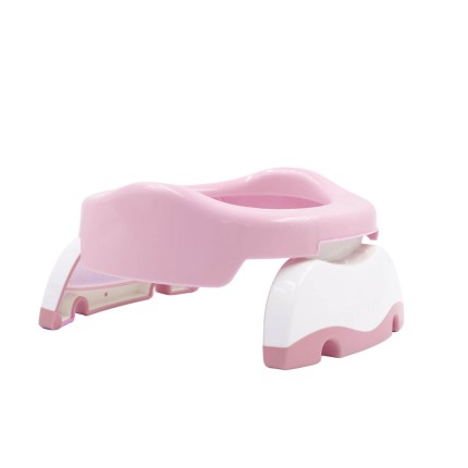 2w1 nocnik turystyczny dla dziecka i nakładka na toaletę, różowo-biały / Potette Plus