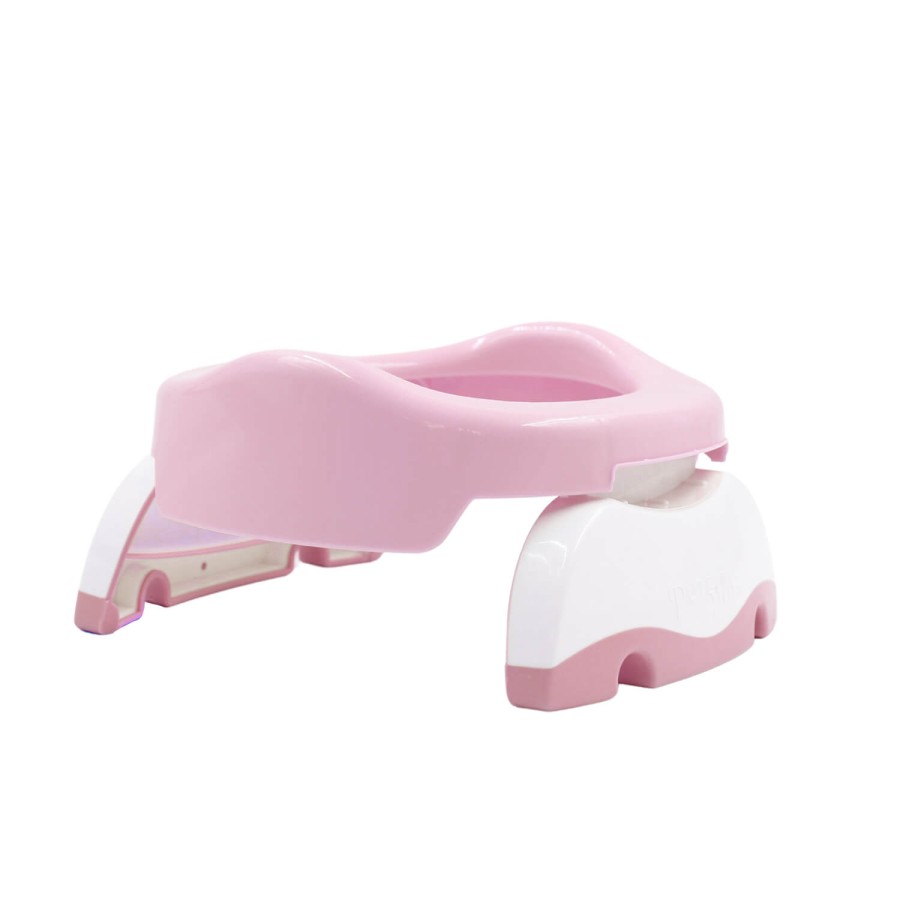 2w1 nocnik turystyczny i nakładka na toaletę, różowo-biały / Potette Plus