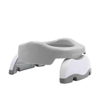 2w1 nocnik turystyczny dla dziecka i nakładka na toaletę, szaro-biały / Potette Plus