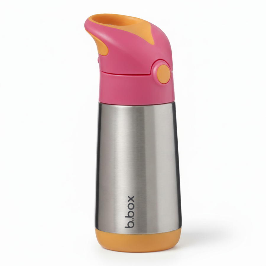 Termobutelka ze słomką STRAWBERRY SHAKE 350 ml / b.box