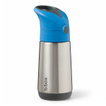 Termobutelka ze słomką BLUE SLATE 350 ml / b.box