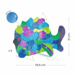 Metaliczne kolorowanki POD FALAMI / Djeco DJ00095