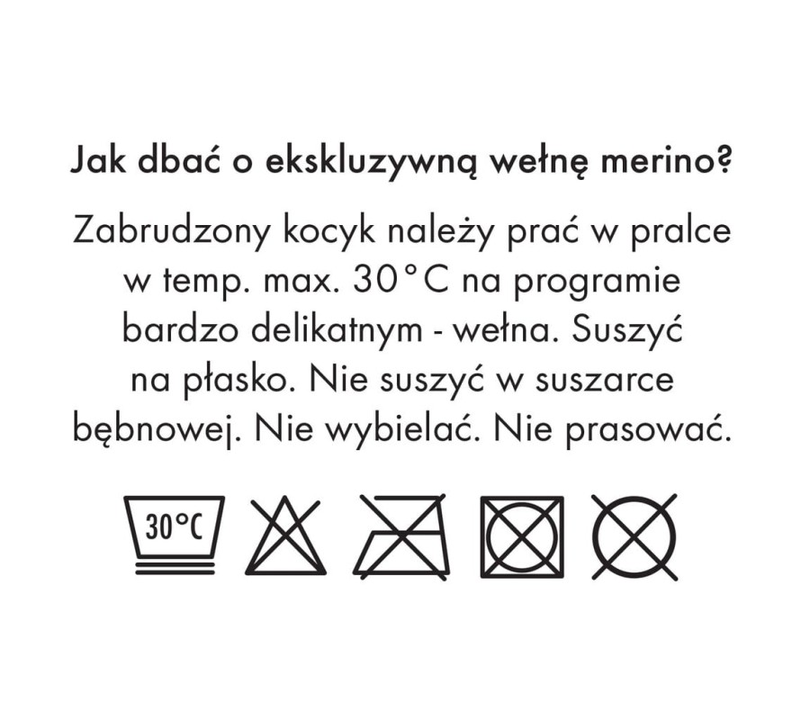 Kocyk z wełny merino - niebieski, kolekcja PREMIUM / Lullalove