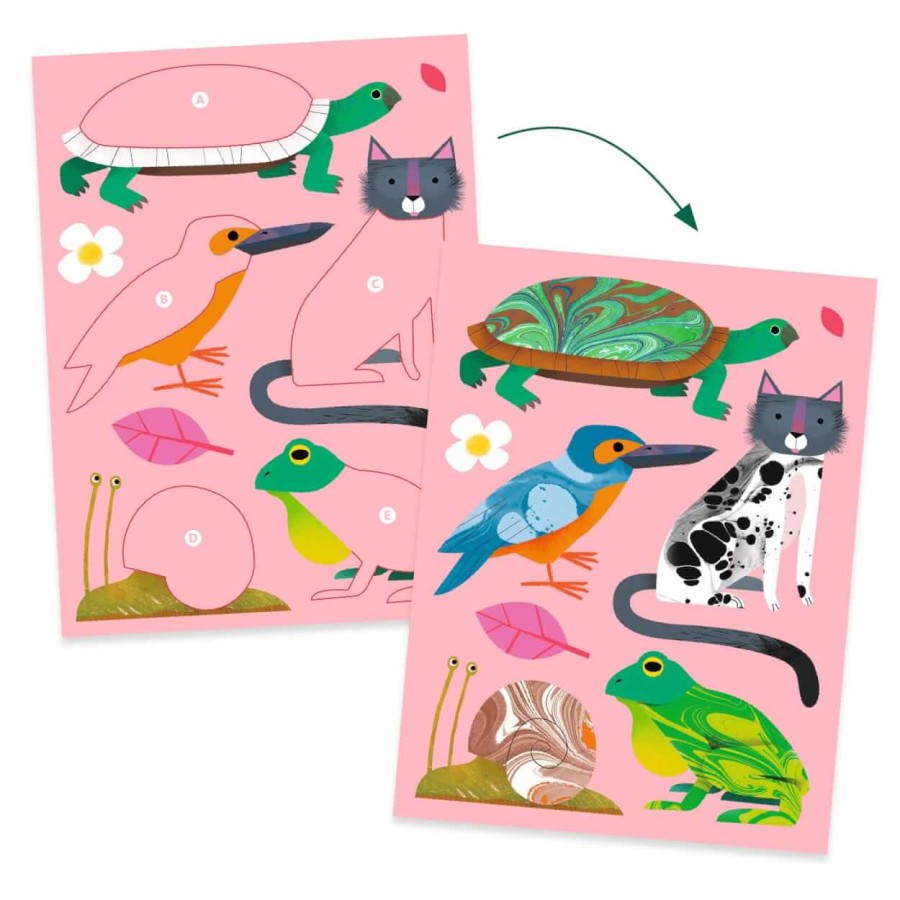 Zestaw artystyczny "MARMURKOWE KOLOROWANIE" / Djeco DJ09351