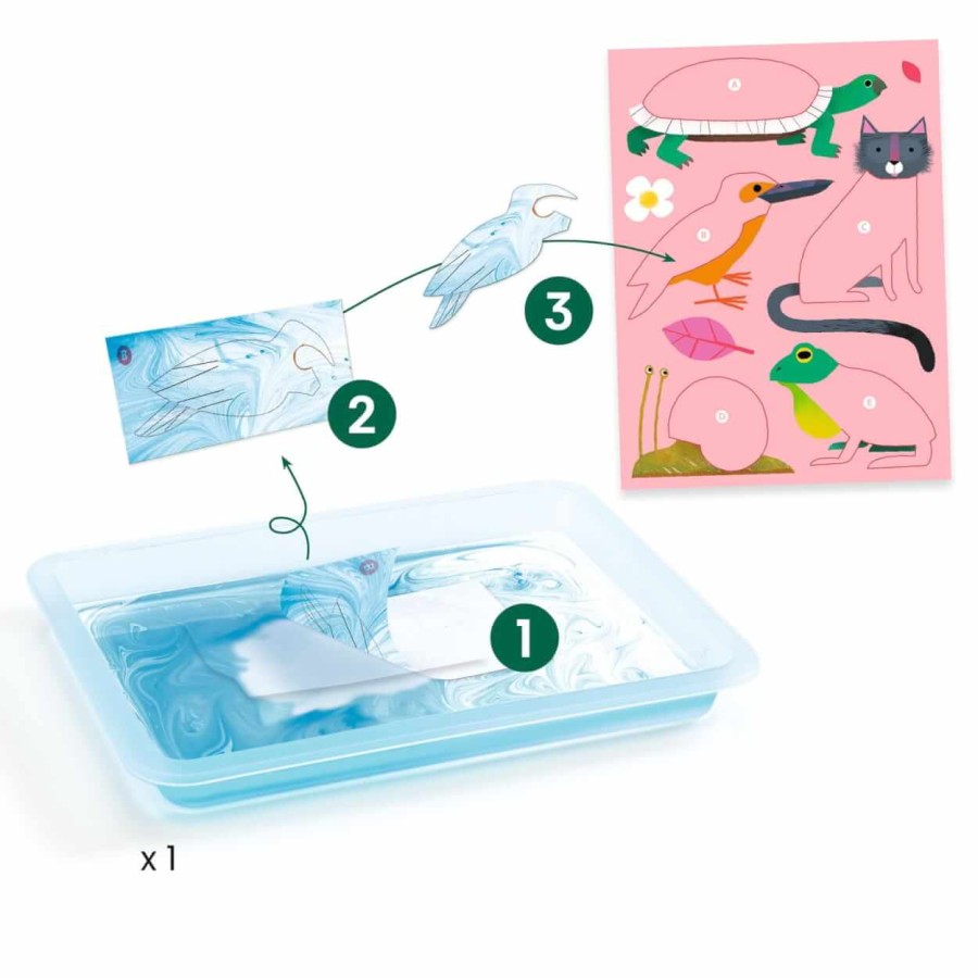 Zestaw artystyczny "MARMURKOWE KOLOROWANIE" / Djeco DJ09351