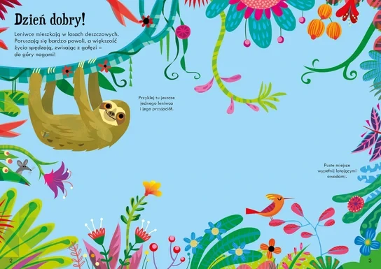 Lubię naklejać. Leniwce / Wydawnictwo Wilga