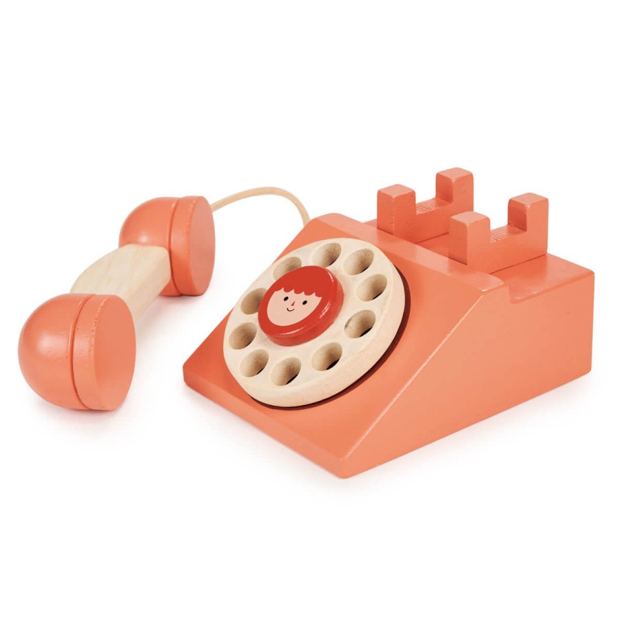 Drewniany telefon stacjonarny / Tender Leaf Toys