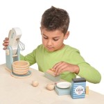 Drewniany mikser z zestawem do pieczenia, Mini Chef / Tender Leaf Toys TL8227