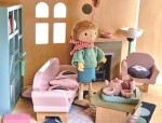 Drewniane meble do domku dla lalek - salon / Tender Leaf Toys TL8154