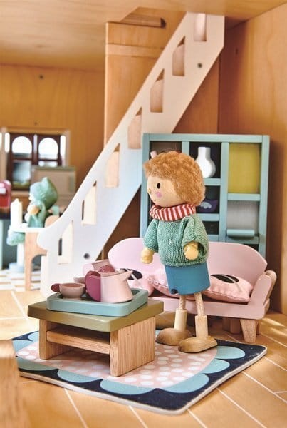 Drewniane meble do domku dla lalek - salon / Tender Leaf Toys TL8154