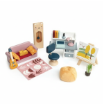 Drewniane meble do domku dla lalek - pokój młodzieżowy / Tender Leaf Toys TL8155