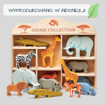 Drewniane figurki do zabawy - zwierzęta Safari / Tender Leaf Toys