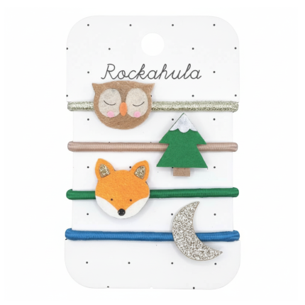 4 gumki do włosów Forest Friends / Rockahula Kids