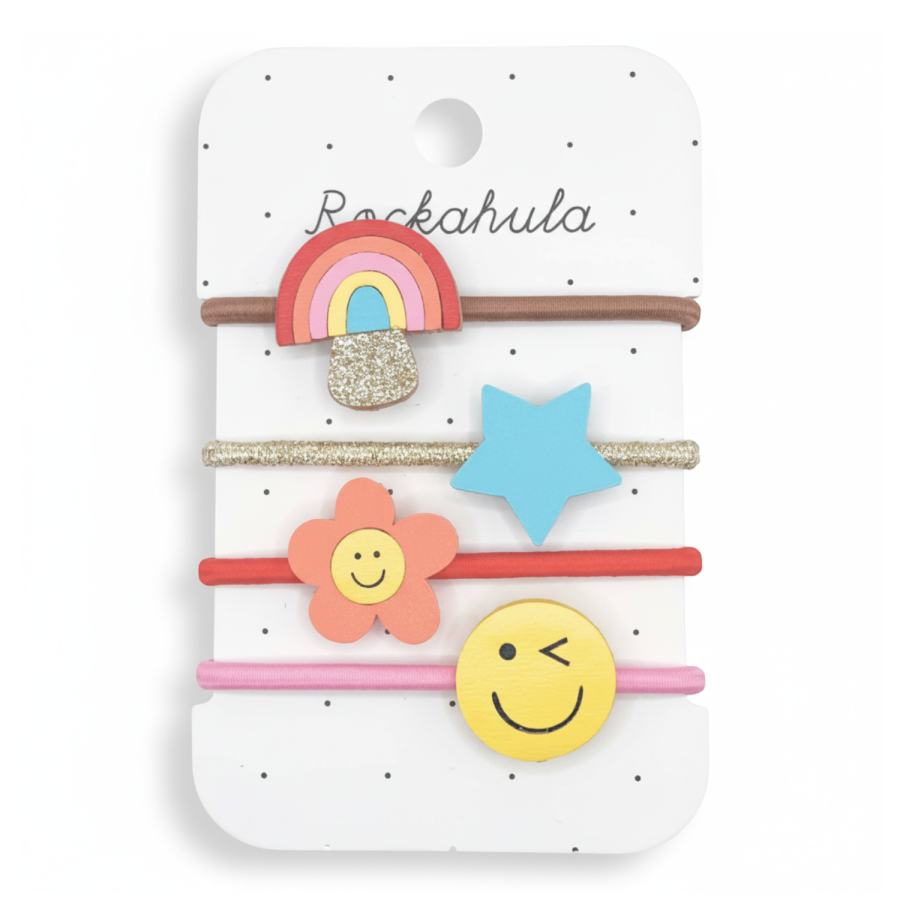 4 gumki do włosów Forest Friends / Rockahula Kids