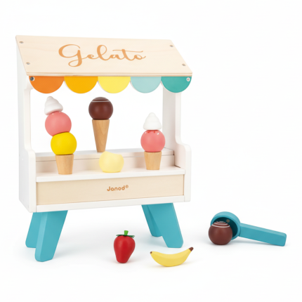 Drewniane stoisko z lodami 3+ lodziarnia / Janod