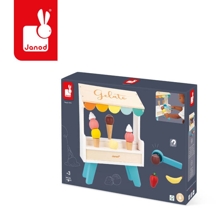 Drewniane stoisko z lodami 3+ / Janod