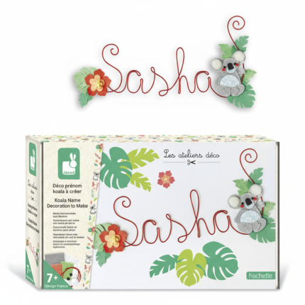 Zestaw kreatywny Dekoracja z imieniem, Koala 7+ / Janod