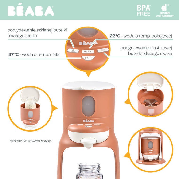 Ekspres do mleka 2w1 Terracota Bib'expresso® / Beaba