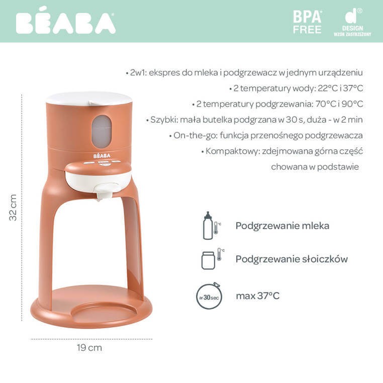 Ekspres do mleka 2w1 Terracota Bib'expresso® / Beaba