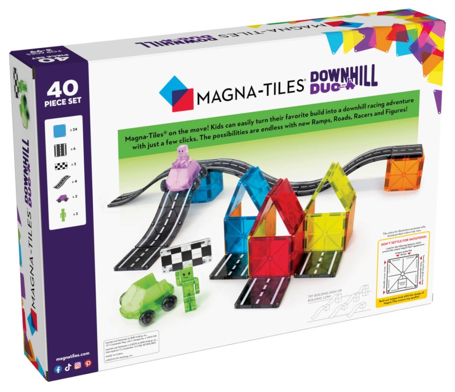 Klocki Magnetyczne Downhill Duo 40 el. / Magna-Tiles