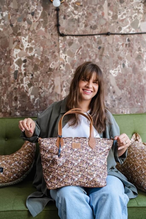 Torba dla mamy M - FEERIA PREMIUM - FLOWER STYLES / La Millou