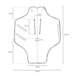 Kocyk do fotelika samochodowego MULTI - HEARTBEAT BLUE MUSIC / La Millou