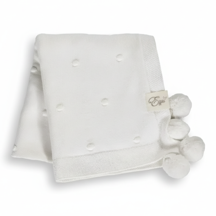 Kocyk popcorn - kremowy / Effiki