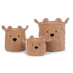 Zestaw 3 koszy na zabawki Teddy Bear / Childhome