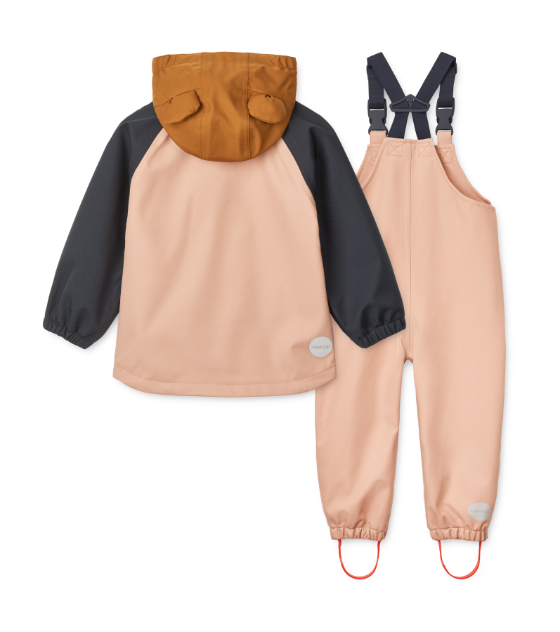Kurtka i spodnie przeciwdeszczowe Dakota - Tuscany rose mix / Liewood