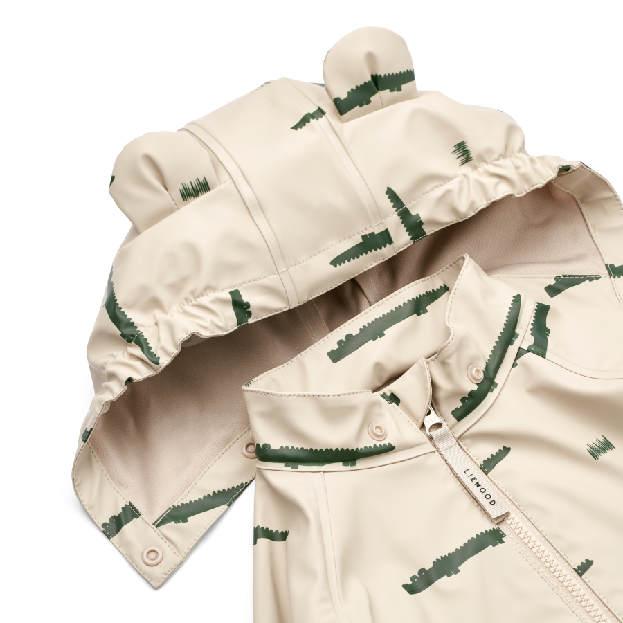 Zestaw przeciwdeszczowy Melodi Printed - Crocodile, sandy / Liewood