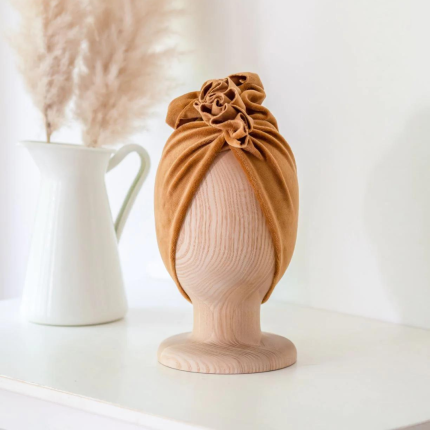 Turban Velvet Golden Ochre / Looks by Luks