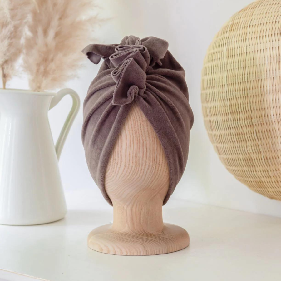 Turban Velvet Divine Beige / Looks by Luks