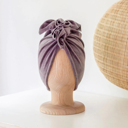 Turban Velvet Silver Grey / Looks by LUKS