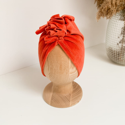 Turban Velvet Red Rust / Looks by Luks