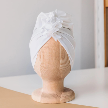 Turban Organic White, 3-6 lat / Looks by Luks
