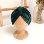 Turband Velvet Bottle Green / Looks by Luks