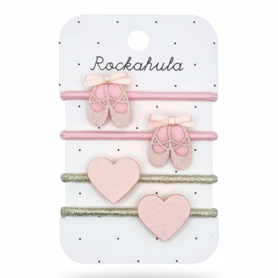 4 gumki do włosów Ballet Shoes Ponies / Rockahula Kids